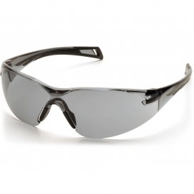 Pyramex SB7120ST PMXSLIM Safety Glasses - Black Temples - Gray H2X Anti-Fog Lens