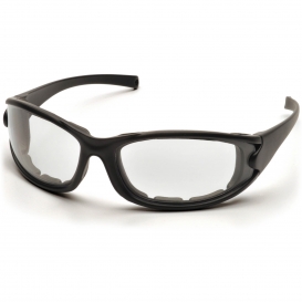 Pyramex SB7310DT PMXCEL Safety Glasses - Black Foam Lined Frame - Clear Anti-Fog Lens