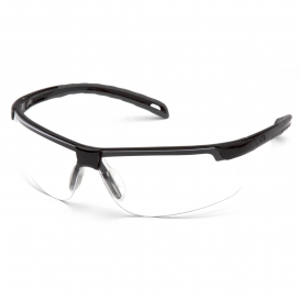 Pyramex SB8610DT Ever-Lite Safety Glasses - Black Frame - Clear H2X Anti-Fog Lens