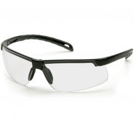 Pyramex SB8610DTM Ever-Lite Safety Glasses - Black Frame - Clear H2MAX Anti-Fog Lens