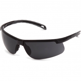 Pyramex SB8623DT Ever-Lite Safety Glasses - Black Frame - Dark Gray H2MAX Anti-Fog Lens