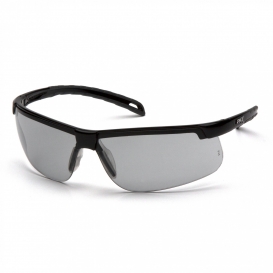 Pyramex SB8625DTM Ever-Lite Safety Glasses - Black Frame - Light Gray H2MAX Anti-Fog Lens