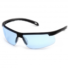 Pyramex SB8660DT Ever-Lite Safety Glasses - Black Frame - Infinity Blue H2X Anti-Fog Lens