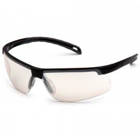 Pyramex SB8680DT Ever-Lite Safety Glasses - Black Frame - Indoor/Outdoor Mirror Anti-Fog Lens