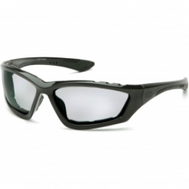Pyramex SB8725DTP Accurist Safety Glasses - Black Foam Lined Frame - Light Gray Anti-Fog Lens