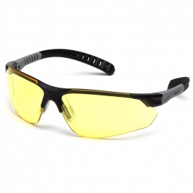 Pyramex SBG10130D Sitecore Safety Glasses - Black/Gray Frame - Amber Lens
