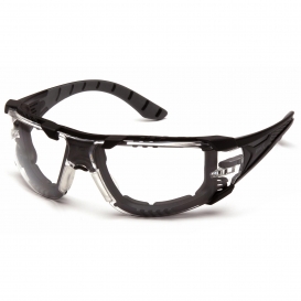 Pyramex SBG9610STMFP Endeavor Plus Safety Glasses - Black Frame - Clear H2MAX Anti-Fog Lens