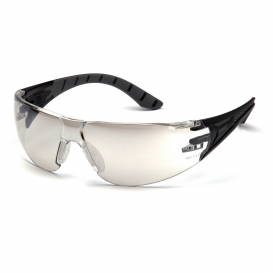 Pyramex SBG9680S Endeavor Plus Safety Glasses - Black/Gray Temples - Indoor/Outdoor Mirror Lens