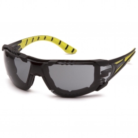 Pyramex SBGR9620STMFP Endeavor Plus Safety Glasses - Black Foam Lined Frame - Gray H2MAX Anti-Fog Lens
