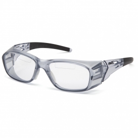 Pyramex SG9810TR Emerge Plus Safety Glasses - Gray Frame - Clear Top Insert Reader Lens