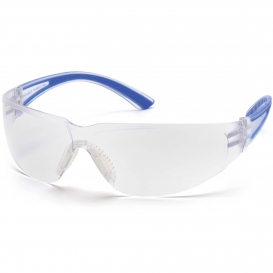 Pyramex SN3610S Cortez Safety Glasses - Blue Temples - Clear Lens