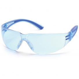 Pyramex SN3660S Cortez Safety Glasses - Blue Temples - Blue Lens