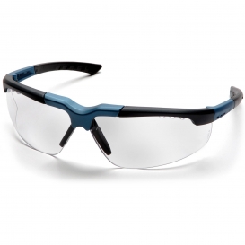 Pyramex SNC4810D Reatta Safety Glasses - Charcoal/Blue Frame - Clear Lens