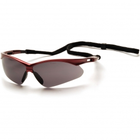Pyramex SR6320SP PMXTREME Safety Glasses - Red Frame - Gray Lens