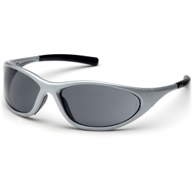 Pyramex SS3320E Zone II Safety Glasses - Silver Frame - Gray Lens