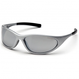 Pyramex SS3370E Zone II Safety Glasses - Silver Frame - Silver Mirror Lens