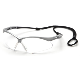 Pyramex SS6310SP PMXTRME Safety Glasses - Silver Frames - Clear Lens