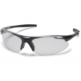 Pyramex SSB4510D Avante Safety Glasses - Silver/Black Frame - Clear Lens