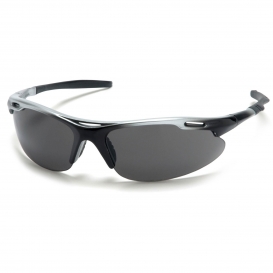 Pyramex SSB4520D Avante Safety Glasses - Silver Frame - Gray Lens