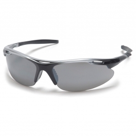 Pyramex SSB4570D Avante Safety Glasses - Silver Frame - Silver Mirror Lens