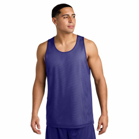 Sport-Tek ST5000 PosiCharge Reversible Mesh Tank - Purple/White