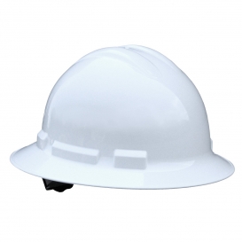 Radians QHP4 Quartz Full Brim Hard Hat - 4-Point Pinlock Suspension - White