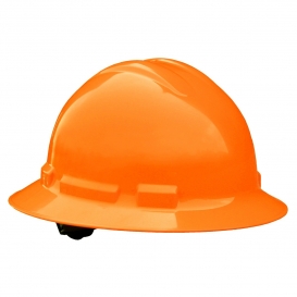 Radians QHR4 Quartz Full Brim Hard Hat - 4-Point Ratchet Suspension - Hi-Viz Orange