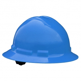 Radians QHR6 Quartz Full Brim Hard Hat - 6-Point Ratchet Suspension - Blue