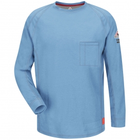 Bulwark FR QT32 iQ Series Men\'s Comfort Knit Long Sleeve T-Shirt - Blue