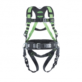 Miller Revolution Construction Harness with Tongue-Buckle Legs  Removable Belt  Side D-Rings & Pad