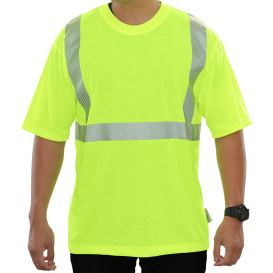 Reflective Apparel 101CTLM Type R Class 2 Safety Shirt - Yellow/Lime