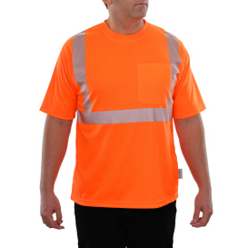 Reflective Apparel 102CTOR Type R Class 2 Safety Shirt w/Segmented Tape - Orange