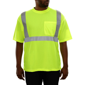 Reflective Apparel 102STLM Type R Class 2 Safety Shirt - Yellow/Lime