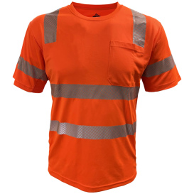 Reflective Apparel 104CMPS Type R Class 3 Coolmax Safety Shirt - Orange