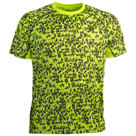 Reflective Apparel 1P00MLB WildSpark Men\'s Camo Short Sleeve Athletic Shirt - Lime/Black
