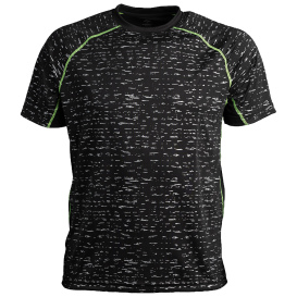 Reflective Apparel 1P01MBK WildSpark Men\'s Short Sleeve Athletic Shirt - Black