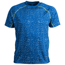 Reflective Apparel 1P01MBL WildSpark Men\'s Short Sleeve Athletic Shirt - Blue