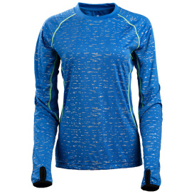 Reflective Apparel 2P01FBL WildSpark Women\'s Long Sleeve Athletic Shirt - Blue