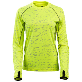 Reflective Apparel 2P01FLM WildSpark Women\'s Long Sleeve Athletic Shirt - Lime