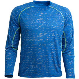 Reflective Apparel 2P01MBL WildSpark Men\'s Long Sleeve Athletic Shirt - Blue