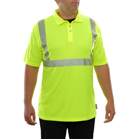 Reflective Apparel 302CTLM Type R Class 2 Safety Polo - Yellow/Lime