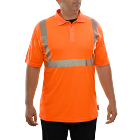 Reflective Apparel 302CTOR Type R Class 2 Safety Polo - Orange