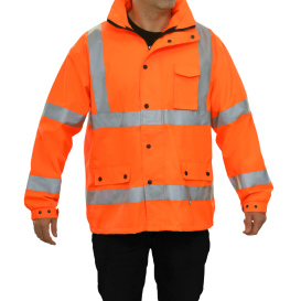 Reflective Apparel 431STOR Type R Class 3 Class Safety Parka - Orange