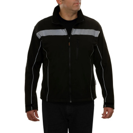 Reflective Apparel 451CTBK Non-ANSI Soft Shell Safety Jacket - Black