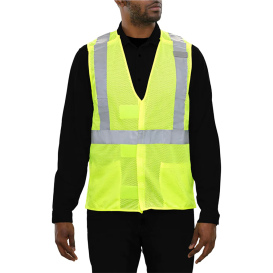 Reflective Apparel 502SXLM Type R Class 2 Breakaway X-Back Safety Vest - Yellow/Lime