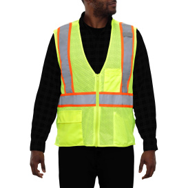 Reflective Apparel 505STLM Type R Class 2 Breakaway Safety Vest - Yellow/Lime