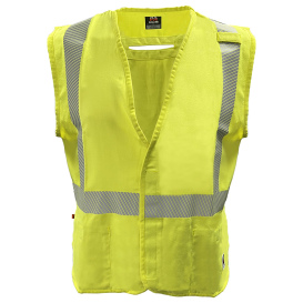 Reflective Apparel 509FRGS Class 2 FR Safety Vest - Yellow/Lime