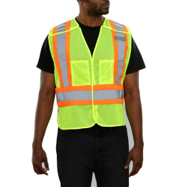 Reflective Apparel 566GXLM Type R Class 2 Breakaway X-Back Safety Vest