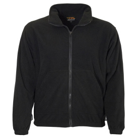 Reflective Apparel 620NTBK Non-ANSI Full Zip Fleece Sweatshirt - Black