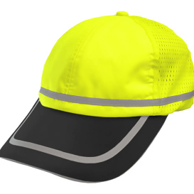 Reflective Apparel 803STLB High Visibility Safety Cap - Yellow/Black